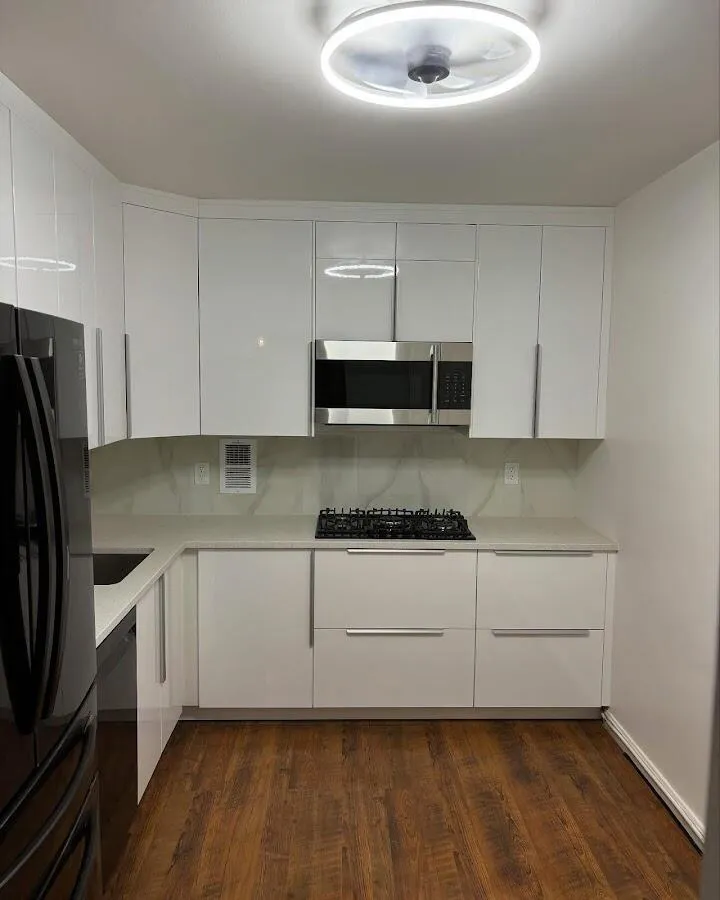 Renovated kitchen with quartz countertops in Parker